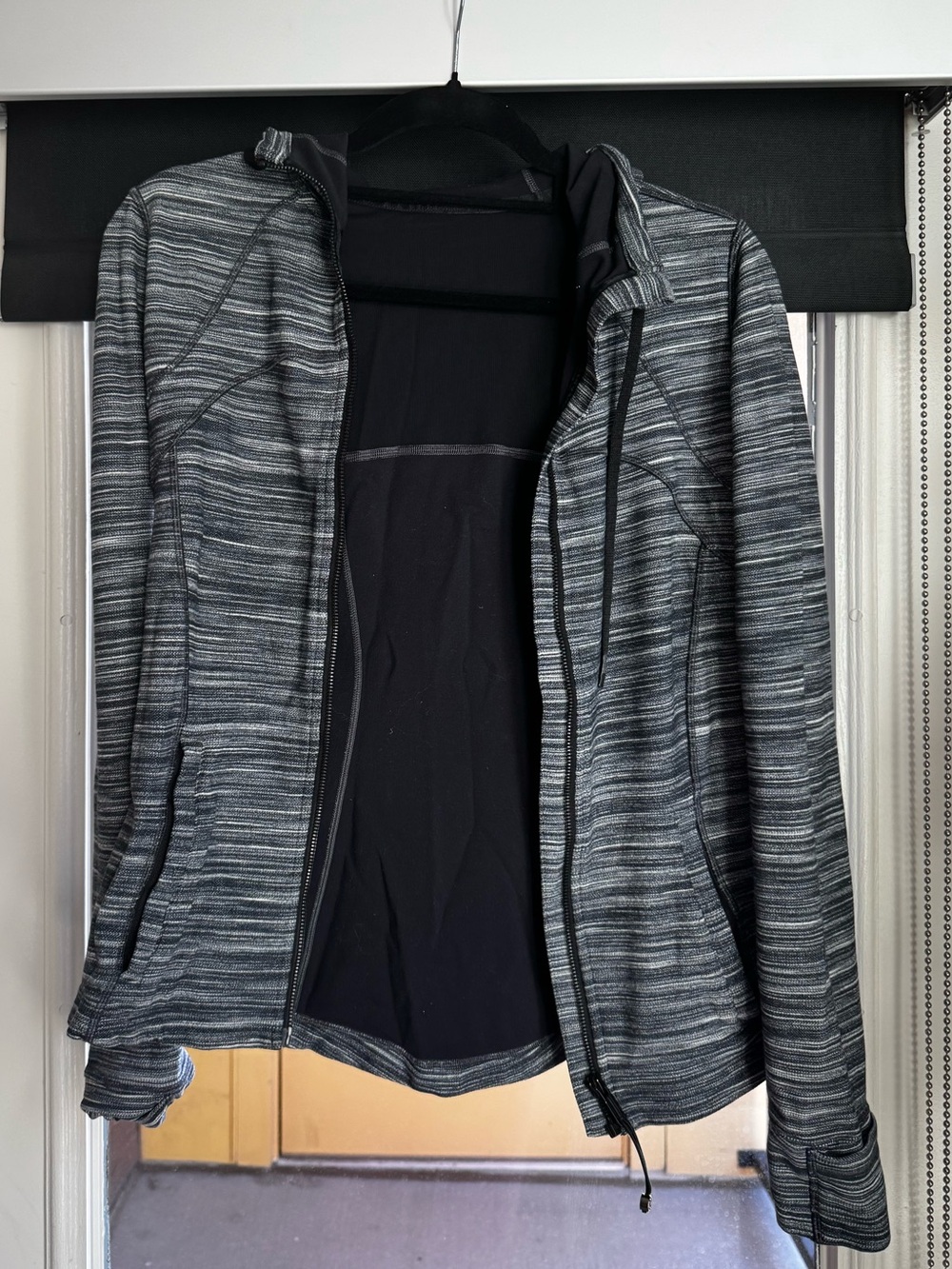 Women's Heathered Gray Zip-Up LuluLemon Jacket